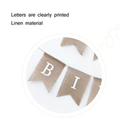 Swallowtail Burlap First Birthday Flags Mori Series Party Flags Specification: Burlap Birthday Fish Tail Flag, Burlap Birthday Fish Tail Flag, Burlap Triangle Flag, Burlap Triangle Flag (Candy Colored)