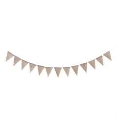 Swallowtail Burlap First Birthday Flags Mori Series Party Flags Specification: Burlap Birthday Fish Tail Flag, Burlap Birthday Fish Tail Flag, Burlap Triangle Flag, Burlap Triangle Flag (Candy Colored)