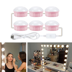 Mirror Front Light Dimmable Makeup Mirror USB Touch Control Light, 2 LEDs, 6 LEDs, 10 LEDs, 14 LEDs