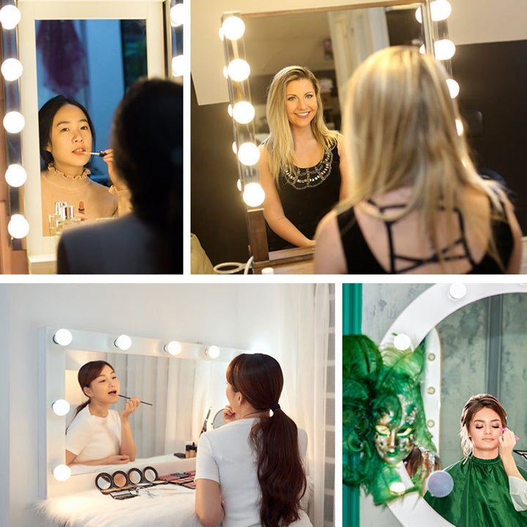 Cosmetic Room Bathroom Mirror Front Light USB Three-Color Dimming Light, 2 LEDs, 6 LEDs, 10 LEDs, 14 LEDs