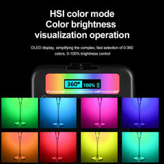 N69 2500-9000K+RGB Camera Fill Light Small Full Color Photography Light Portable Handheld Night Light LED Pocket Light, N69