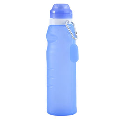XC-282 600ml Silicone Folding Cup Out Camping Cycling Sports Kettle, White, Pink, Blue, Grapefruit Color