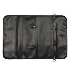 WESSLECO Chef Knife Storage Bag Portable Roll Knife Storage Bag, Portable Roll Black, WESSLECO Brown