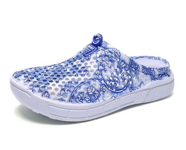 Hollow Hole Shoes Light and Breathable Home Half Slippers Beach Shoes for Women, 36, 37, 38, 39, 40, 41