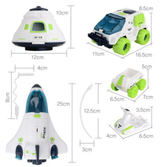 Simulation Sound And Light DIY Assembled Aviation Model Science And Education Toys, Return Cabin, Space Truck, Shuttle, Space Station, Rocket