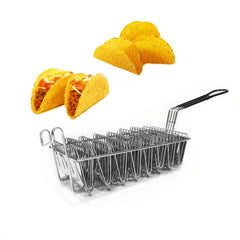 Stainless Steel Taco Tortilla Crust V-Shaping Tool ,Style:, 5 Inch  Clip, 4 Grid Fried Basket, 6 Grid Fried Basket, 8 Grid Fried Basket