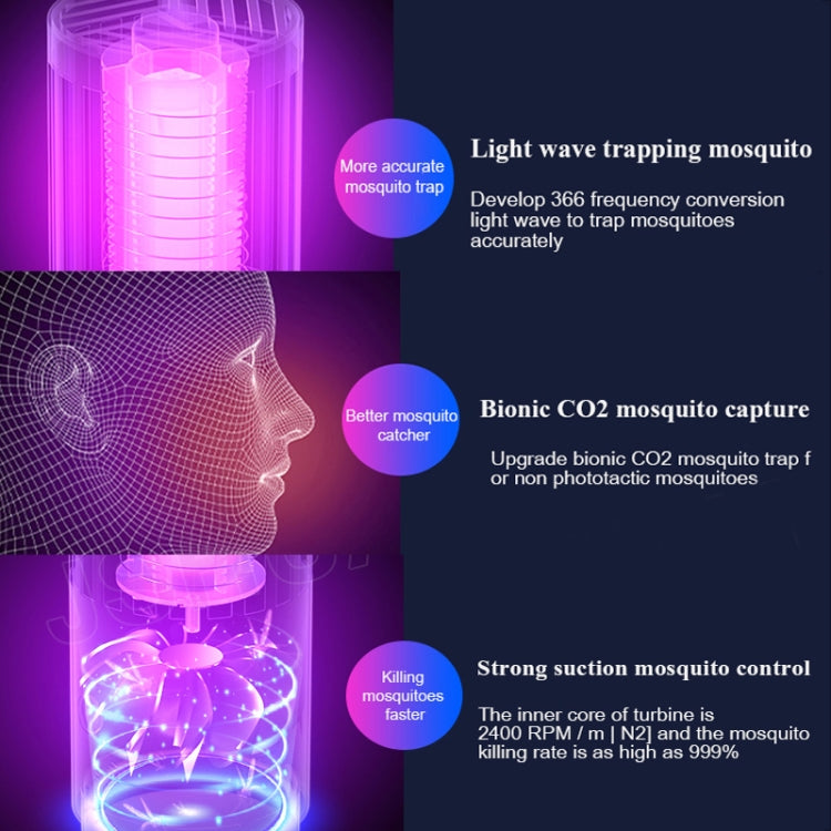 DAI HEART Electric Mosquito Killer Lamp Outdoor Household Photocatalyst Mosquito Killer,Style:, USB Direct Plug, Rechargeable