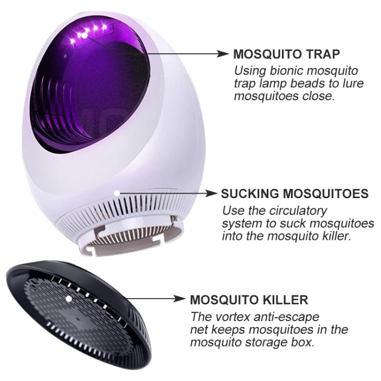 168 LED Photocatalyst Mosquito Killer Lamp Household Mosquito Catching Lamp, Mosquito Catching Lamp White