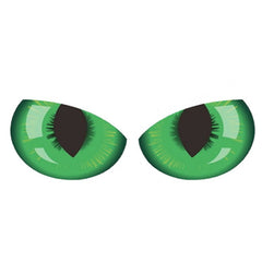 1pc Car Reflective Car Sticker Rearview Mirror Eye Funny Sticker 3D Scratch Blocking Body Sticker Decorative Sticker