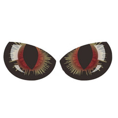 1pc Car Reflective Car Sticker Rearview Mirror Eye Funny Sticker 3D Scratch Blocking Body Sticker Decorative Sticker