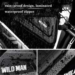 WILD MAN ES19 Bicycle EVA Hard Shell Triangle Bag Mountain Bike Front Beam Bag, ES19 (Black)