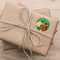5pcsTeacher Cartoon Pattern Fun Encourage Stationery Stickers Gift Packaging Bag Sealing Stickers, A-252, A-253, A-254, A-255