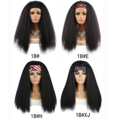 Turban Headband Corn Beard Long Hair Wig Headgear, True Color 1B #, Flowers 1B # E, Stars Stripes 1B # H, 1B # XJ, 1B # XC, 1B # XK, 1B # XG, 4 # XC, 4 # XG, 4 # XK, 4 # XJ, BUG # 0, BUG # H, BUG # XG, BUG # C, BUG # XC, 18C # O, 18C # H, 18C # E, 18C ...