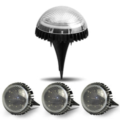 8 LEDs Solar Circular Underground Light Outdoor Waterproof Lawn Stair Light, Light Color:, Warm White Light, White Light, Gradient RGB Light