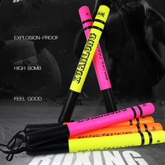 1 Pair XUANLONG PU Boxing Stick Target Sanda Stick Taekwondo Speed Training Equipment Fighting Reaction Target, Length: 57 Cm, 1 Pair Brightening Orange, 1 Pair Fluorescent Green, 1 Pair Cool Pink