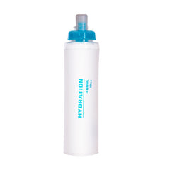 AFISHTOUR TPU Outdoor Sports Soft Water Bag Marathon Water Bottle Folding Water Bag, Capacity:, 400ml (Blue), 400ml (Transparent), 300ml (Blue), 300ml (Transparent)
