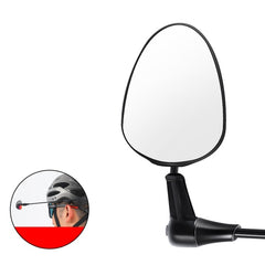 WEST BIKING Mountain Road Bike Helmet Mini Reflective Convex Rearview Mirror, Convex Rearview Mirror