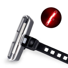 Bicycle Light USB Charging LED Warning Light Night Riding COB Tail Light, Specification:, 7505C Red White Blue Light, 7505A Single Red Light, 7505B Red White Light, 7505 Red Blue Light
