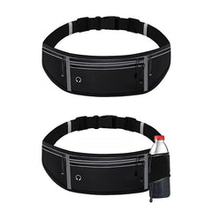 MF-008 Outdoor Sports Fitness Waterproof Waist Bag Phone Pocket, Style:, Four Pockets, With Water Bottle Bag