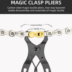 3 PCS Bicycle Mini Chain Fast Release Magic Buckle Pliers Two-Way Bayonet Disassembly Pliers, Two-Way Bayonet Disassembly Pliers