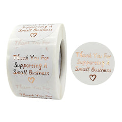 Stamping Thank You Sticker Envelope Sealing Sticker Gift Decoration Label, 3.8cm / 1.5inch
