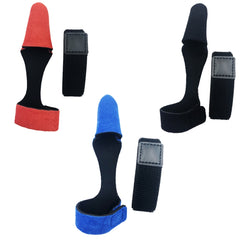 Fish Rod Protective Cover High Elasticity Pole Guard Cap + Lashing Strap Set, Blue, Red, Black
