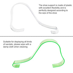 10 PCS Plastic Thickened Transparent Elastic Anti-Wrinkle Anti-Flat Shoe Rack Shoe Store Display Shoe Rack, 2# Flat Shoe Tree, 3# Shoe Tree Transparent, 4# Shoe Tree Transparent, Transparent Shoe Tree