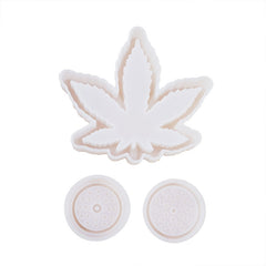DIY Crystal Epoxy Mold Maple Leaf Ashtray Tooth Grinding Cigarette Grinding Combination Silicone Mold, Maple Leaf  Shape