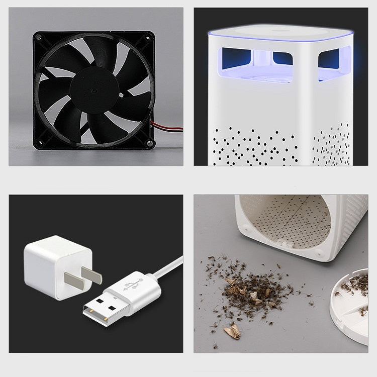 Household Mute Inhalation Photocatalyst USB Physical Mosquito Killer, Small A- Black, 365-White, Small Q-Black, Small Q-White
