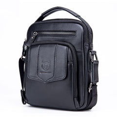 BUFF CAPTAIN 777 Men Leather Shoulder Bag First-Layer Cowhide Retro Large Capacity Satchel