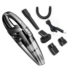 Wet And Dry Handheld High-Power Portable Car Vacuum Cleaner, R-6052C Vacuum Cleaner with USB Cable (Black), No-Wired Vacuum Cleaner, US Plug