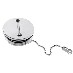 38mm Stainless Steel Boat Deck Fill Filler Replacement Cap + Chain Boat Replacement Accessories, Cap + Chain
