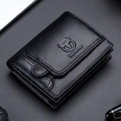 BUFF CAPTAIN 037 First-Layer Cowhide Men Leather Wallet Multi-Function Driver License Coin Purse