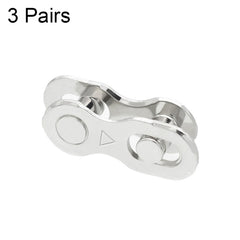 3 Pairs 6/7/8 Speed (Silver) ZH405 Mountain Road Bicycle Chain Magic Buckle Chain Quick Release Buckle, 3 Pairs 6/7/8 Speed (Silver), 3 Pairs 9 Speed (Silver), 3 Pairs 10 Speed (Silver), 3 Pairs 11 Speed (Silver), 3 Pairs 12 Speed (Silver)             ...