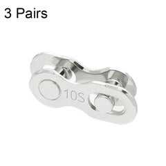 3 Pairs 6/7/8 Speed (Silver) ZH405 Mountain Road Bicycle Chain Magic Buckle Chain Quick Release Buckle, 3 Pairs 6/7/8 Speed (Silver), 3 Pairs 9 Speed (Silver), 3 Pairs 10 Speed (Silver), 3 Pairs 11 Speed (Silver), 3 Pairs 12 Speed (Silver)             ...
