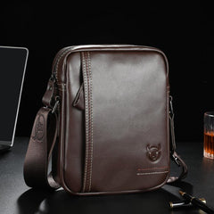 BUFF CAPTAIN 228 Men Leather Shoulder Bag First-Layer Cowhide Casual Mini Diagonal Bag