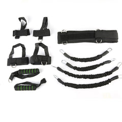 Bounce Trainer Fitness Resistance Band Boxing Suit Latex Tube Tension Rope Leg Waist Trainer, 60 Pounds, 80 Pounds, 100 Pounds