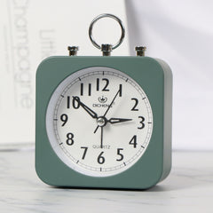 Lazy Silent Small Alarm Clock Office Home Desktop Clock, Red, Green, Blue, Black, Pink, Grey