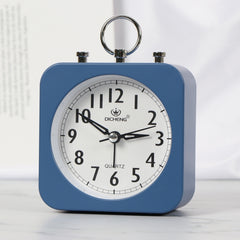 Lazy Silent Small Alarm Clock Office Home Desktop Clock, Red, Green, Blue, Black, Pink, Grey