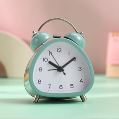 Student Metal Retro Digital Alarm Clock With Light, Red, Green, Black