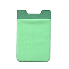Stretch Lycra Mobile Phone Back Sticker Card Holder Phone Back Wallet Bus Bank Card Holder, Black, Red, Pink, Green, Rose Red, White, Deep Blue, Water Blue, Purple, Brown, Dark Blue, Dark Gray, Gold, Gray