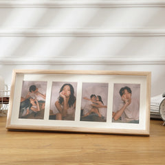 Wooden Wall-Mounted Pendulum Dual-Purpose Combination Photo Frame Style：, 8 inch, Two Frame, Three Frame, Four Frame Horizontal, Four Frame Vertical