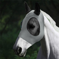 MMZ-001 Breathable Horse Mask Mosquito Insect And Fly Mask Equestrian Supplies, Horse Mask (Blue), Horse Mask (Purple), Horse Mask (Rose Red), Horse Mask (Grey), Horse Mask (Black)