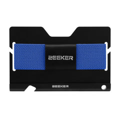 ZEEKER JK03  Aluminum Alloy Card Holder Multi-Function Elastic Band Women And Men Wallet Metal Business Card Holder, Red, Yellow, Green, Blue, Purple, Black, Light Coffee, Dark Coffee