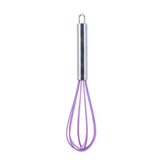10 PCS Silicone Egg Beater Home Egg Mixer Kitchen Gadgets Cream Baking Tools, 10 inch Purple, 8 inch Purple