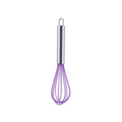 10 PCS Silicone Egg Beater Home Egg Mixer Kitchen Gadgets Cream Baking Tools, 10 inch Purple, 8 inch Purple