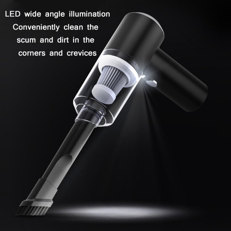 Car Dry And Wet Wireless Handheld Vacuum Cleaner, Black, White