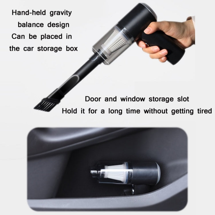 Car Dry And Wet Wireless Handheld Vacuum Cleaner, Black, White