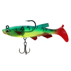 5 PCS Fish-Bait Road Sub-Bait Lead Fish With Single Hook And Three Anchor Hook Bait, 8cm 14g