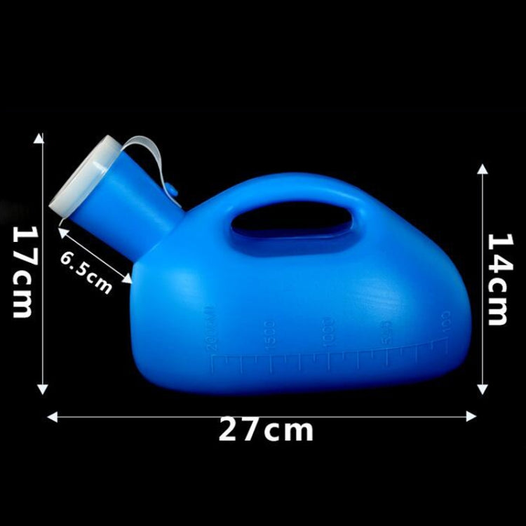 2000ML Travel Potty Baby Child Leakproof Portable Urinal Men with Cover Thickened Elderly Adult Large Capacity Night Pot, 2 PCS 2000ML(White)